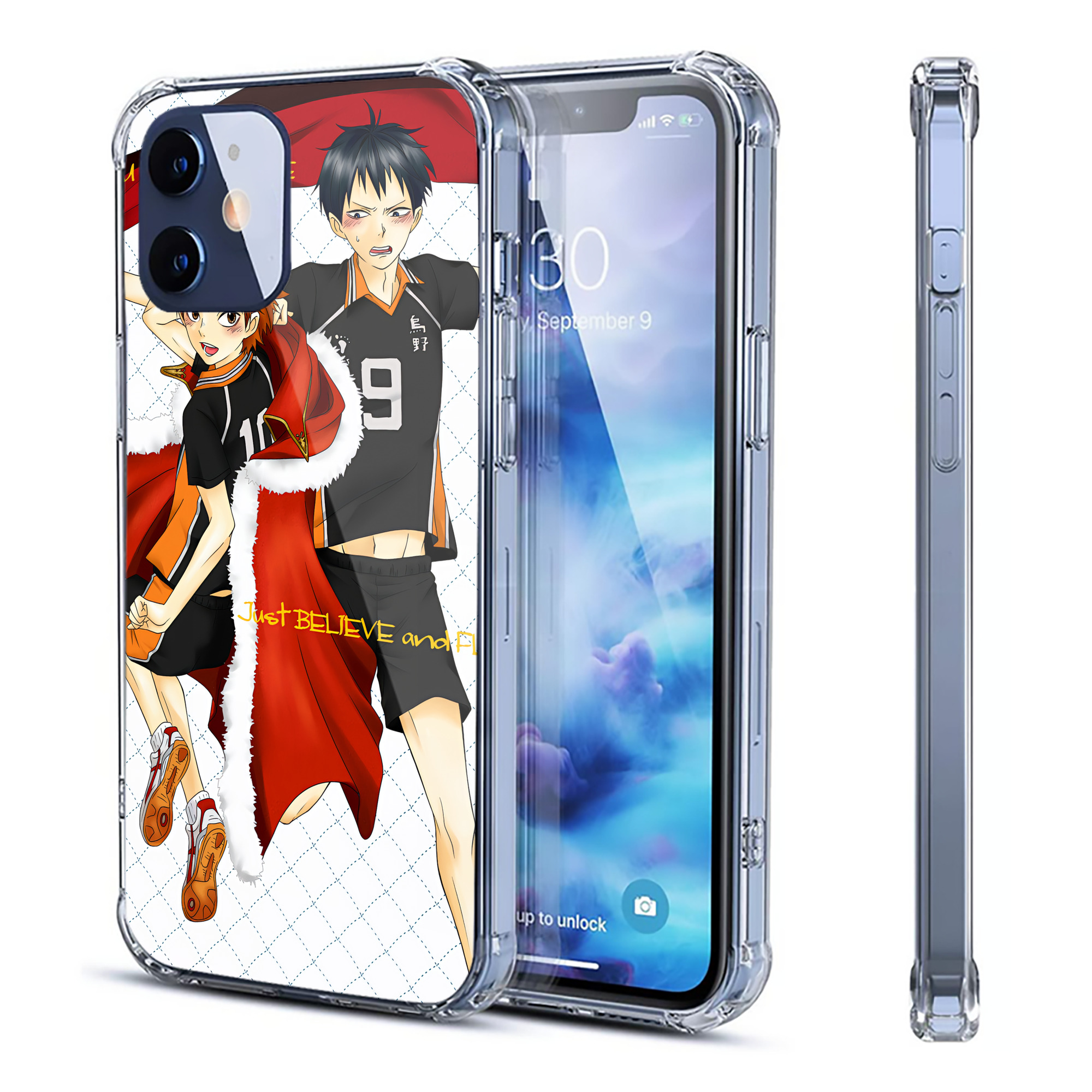 （画像用） ハイキュー!! Haikyu!! 【iPhone 12シリーズ対応】透明スマホケース（クリアソフトケース）
